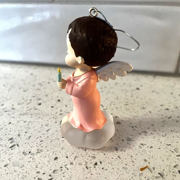 Hallmark Keepsake Ornament Mary’s Angels Rosebud 3rd In Series 1990 Boxed - Picture 4 of 7